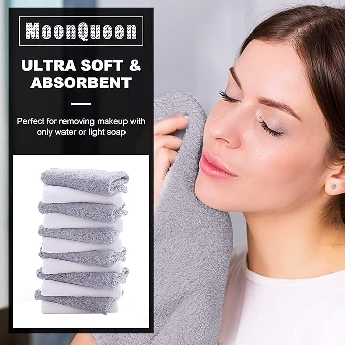 MOONQUEEN 30 Pack Microfiber Face Towel - Image 2