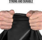 Aluf Plastics 33 Gallon 1 MIL Black Drawstring Tall Kitchen Garbage Bags - Image 3
