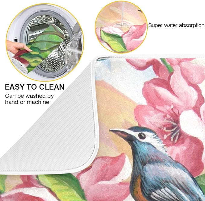 Absorbent Dish Drying Mat for Kitchen Counter - Image 2