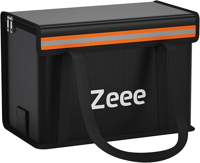 Zeee Lipo Battery Bag Fireproof Explosionproof Safe Bag Extra Large Capacity by ZeeePowerDirect