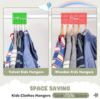 HOUSE DAY Velvet Kids Hangers 60 Pack, Premium Childrens Hangers - Image 3