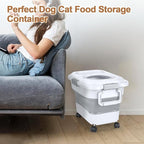 Dog Food Storage Container, 10-20 lbs Airtight Collapsible Cat Food Storage - Image 7