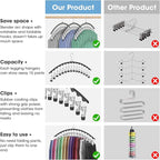 3 Pack Legging Organizer for Closet Hanging, Pants Hangers - Image 6