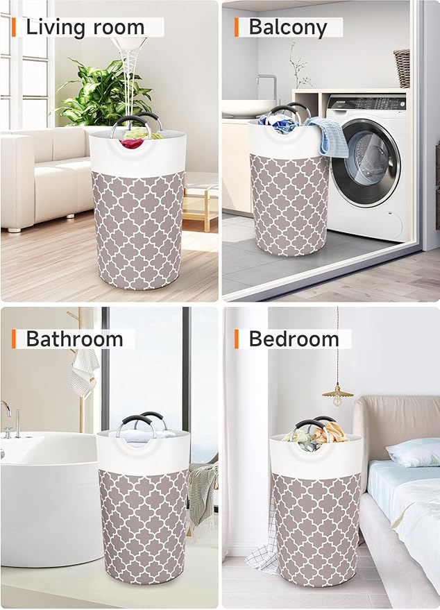 Large Laundry Basket Laundry Hamper Bag Washing Bin Clothes Bag Collapsible Tall - Image 7