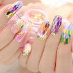 12 Colors Leaf Nail Art Glitter Sequins, Holographic 3D Leaves Nail Art Flakes - Image 5
