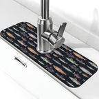 Vintage Fish Fishes Ocean Fishing Kitchen Sink Splash Guard Faucet Mat Super by Unknown