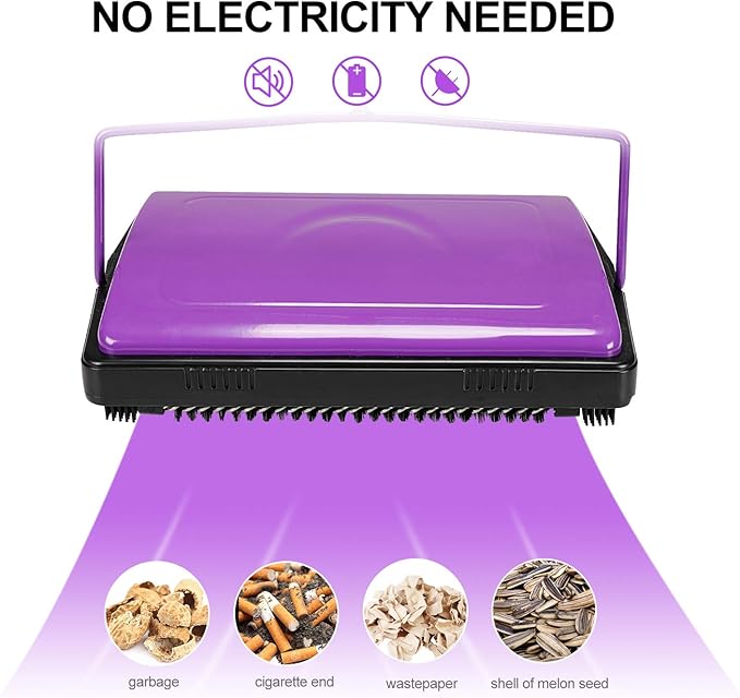 Yocada Carpet Sweeper Cleaner for Home Office Low&Undercoat Carpets Rugs Pet - Image 3