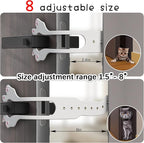 Cat Door Latch Holder, 【8 Adjustable Sizes】 Stronger Flex Cat Door Stopper - Image 4