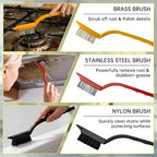 12Pcs Crevice Cleaning Brush Set, Hard Bristle Small Cleaning Brushes - Image 5