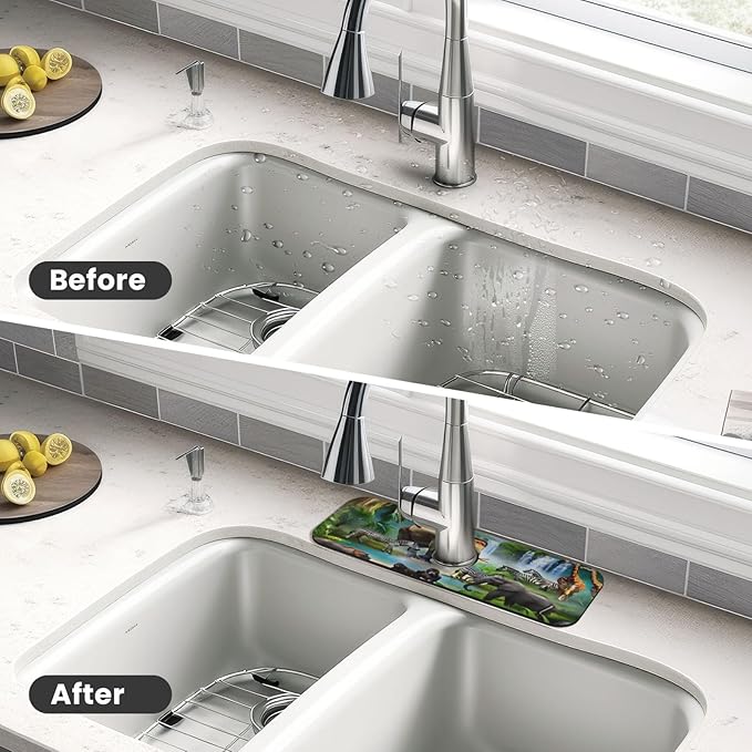 Animal Paradise Kitchen sink faucet pad, strong water absorption, anti slip - Image 4