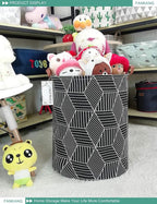 FANKANG Storage Basket, Nursery Hamper Canvas Laundry Basket Foldable - Image 4