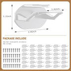 36 Pack Adhesive Hat Hooks for Wall, Super Strong Hat Rack for Baseball Caps - Image 4