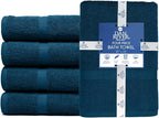 DAN RIVER Bath Towels Set of 4, 27 x 54 Inches, 100% Cotton, Larger & Lighter - Image 3