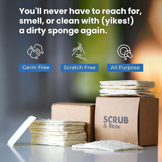 Scrub & Throw Natural Loofah Sponges, Non-Scratch Kitchen Sponges, - Image 5