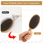 Boao 2 Pieces Hair Brush Cleaning Tool Comb Cleaner Brush Mini Comb Cleaning - Image 7