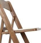 Flash Furniture Hercules Commercial Indoor/Outdoor Folding Event Chair, Wood Look, Weather-Resistant, Lightweight Design, Versatile Use, Set of 2, Chestnut - Image 9