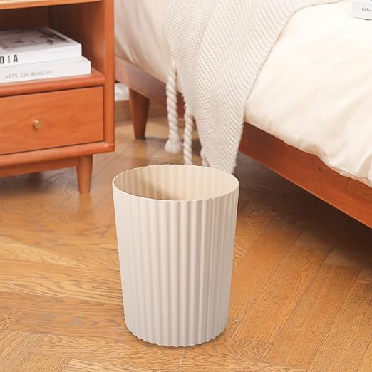 JiatuA Small Trash Can Plastic Wastebasket Round Garbage Container Bin - Image 6