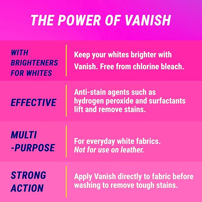 Vanish White Multi-Purpose Stain Remover 1700ML - Image 6
