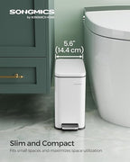SONGMICS Bathroom Trash Can, 1.3 Gallon Small Trash Bin - Image 2