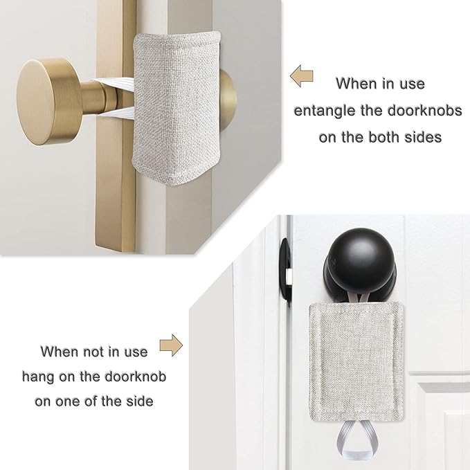 Door Silencer Quiet Door Closer Cushion, Padded Door Latch Cover - Image 3