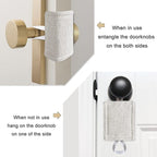 Door Silencer Quiet Door Closer Cushion, Padded Door Latch Cover - Image 3