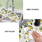 Sink Faucet Absorbing Mat, 2 Pack Drying Mat Around Faucet Sink Splash Guard - Image 6