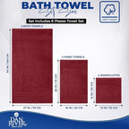DAN RIVER 8 PC Luxury Bath Towels - Image 2