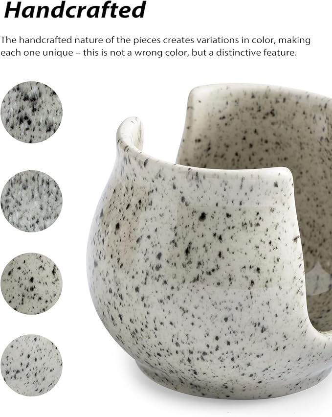 Sponge Holder for Kitchen Sink, Ceramic Dish Sponge Dish Rack Scrubby Caddy - Image 3