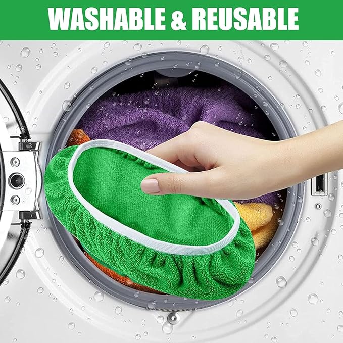 4 Pack Reusable Microfiber Mop Pads - Image 5