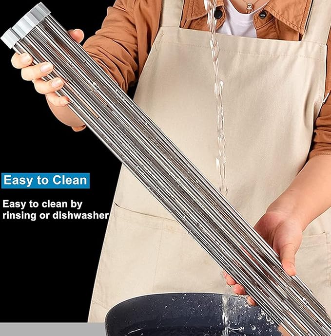 Seropy Extra Large 20.5"x13.7" Roll Up Dish Drying Rack Over The Sink Dish - Image 7