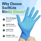 Nitrile Gloves, Food Safe Disposable Gloves Latex Free - Image 5