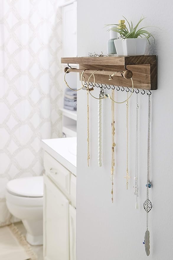 Rustic Necklace Jewelry Organizer - Image 3