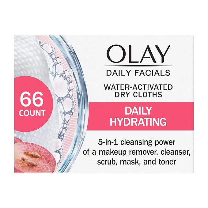 Olay Makeup Remover Wipes, Daily Facials Hydrating Face Cleanser by Olay