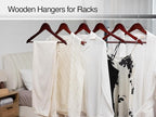 StorageWorks Wooden Hangers 30 Pack, Wood Coat Hangers - Image 8