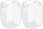 2 Pack Durable Collapsible Laundry Baskets by Bemkoo