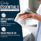 DAN RIVER 24 Pack Wash Cloths for Showering - Image 3