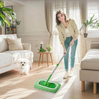 12-Pack Reusable Coral Fleece Mop Pads Washable Wet Mopping Cloths and Dry - Image 3