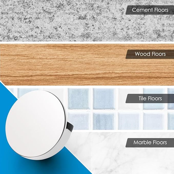 2 Pcs Self Adhesive Door Stoppers, Stainless Steel Floor Door Stop Wall - Image 4