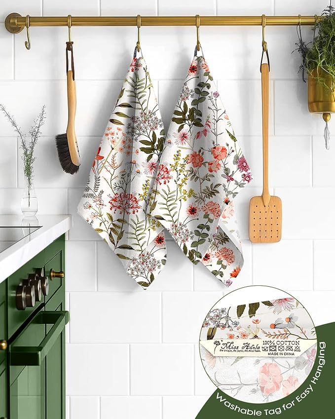 Flour Sack Kitchen Towels Set of 2-18x26 Cotton Dish Towels - Image 3