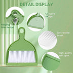 THINKLEARN 2PCS Small Broom and Dustpan Set, Mini Dust Pan and Brush, Hand Whisk - Image 4