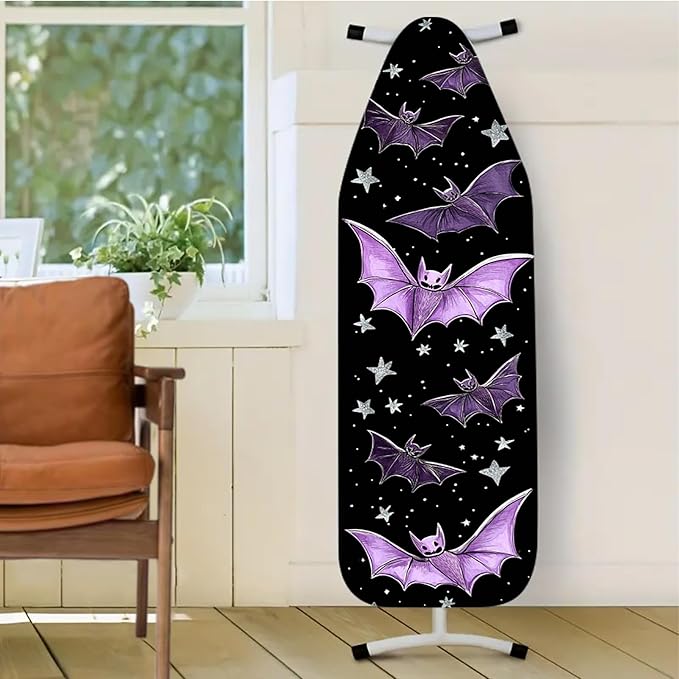 Nuxovilar Purple Bat & Star Ironing Board Cover, 15 * 54inch, Fit Most Standard - Image 2