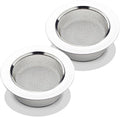 2PCS Kitchen Sink Strainer-Stainless Steel Mesh Drain Strainer, Large Wide Rim by CORNERJOY