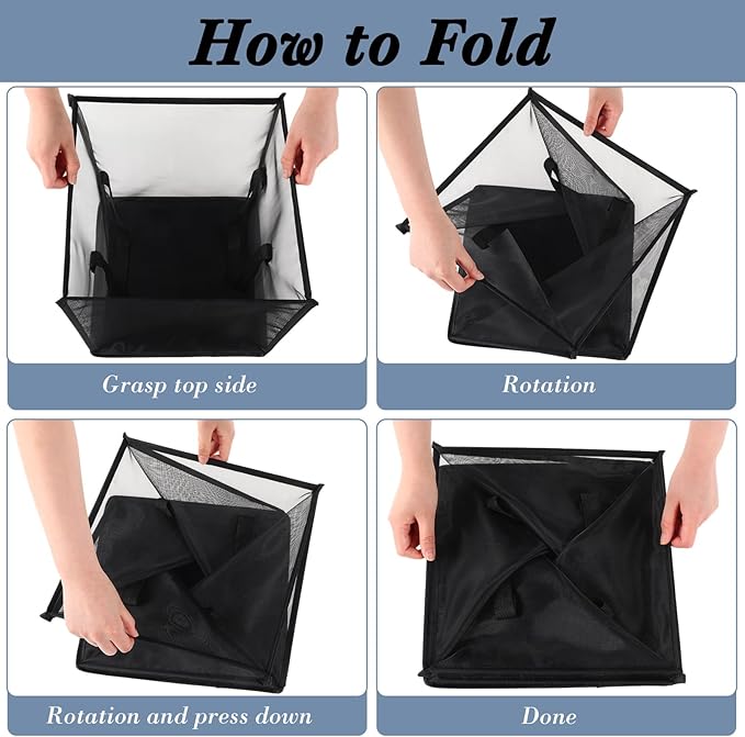 Zopeal 6 Pack Popup Laundry Hamper 13 Inch Collapsible Laundry Baskets - Image 4