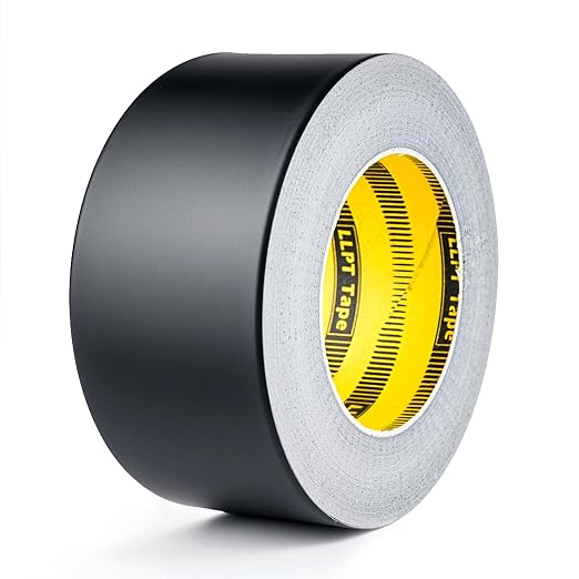 LLPT Aluminum Black Foil Tape 2 Inches x 55 Yards 3.94 Mil Heavy Duty Adhesive by LLPT-AllAboutAdhesiveTapes