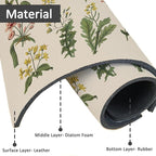 15" X 5.5" Kitchen Sink Splash Guard Faucet Mat Floral Super Absorbent Fast - Image 2