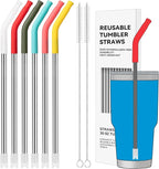6 Pcs Reusable Metal Straws by AccessoriesForWaterBottle