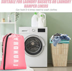 Heavy Duty Laundry Bag with Strap, 2 Pack Travel Laundry Bags - Image 5