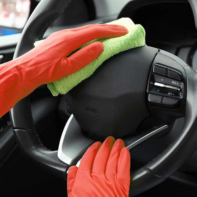 ForPro Natural Rubber Gloves, 6 Pairs Reusable Multi-Purpose Household Cleaning - Image 7