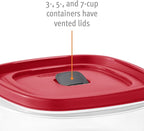 Rubbermaid EasyFindLids Food Storage and Organization Containers, Racer Red - Image 7