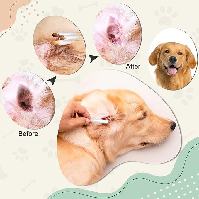 100 PCS Professional Dog Ear Cleaning Swabs - Image 6